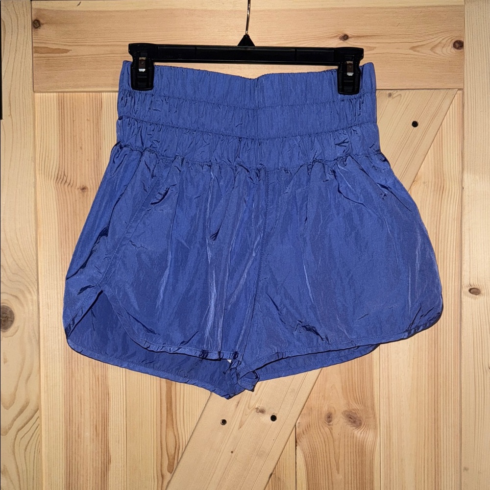 FP Movement by Free People High-Waisted Blue Shorts